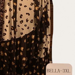 LuLaRoe wrap skirt leopard print 3XL